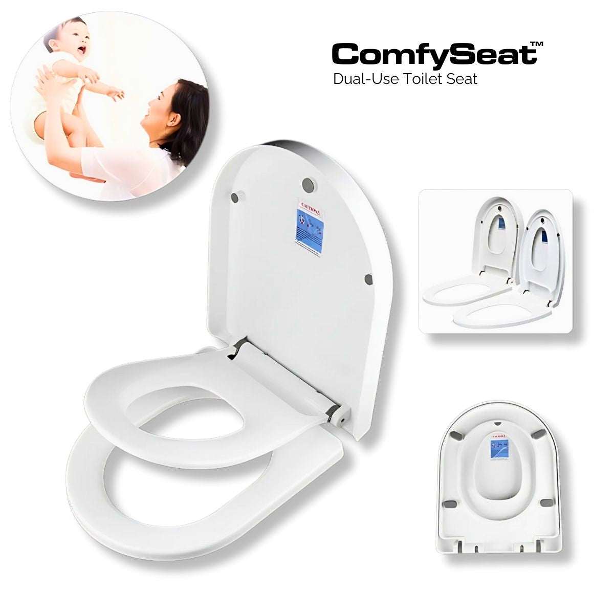 ComfySeat™ Dual-Use Toilet Seat
