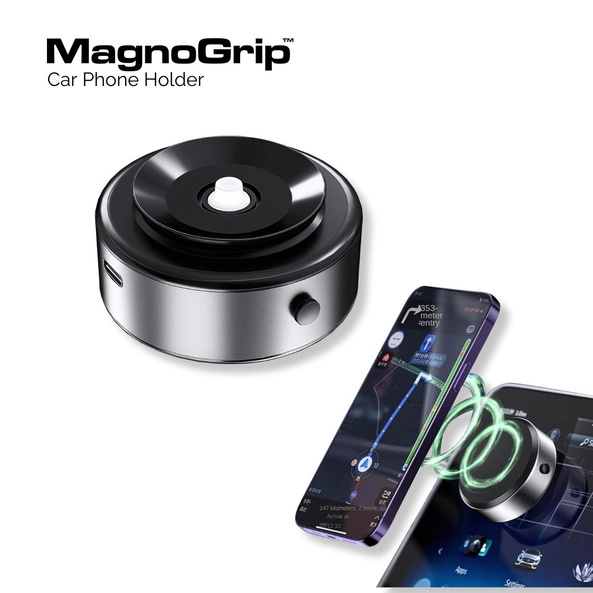 MagnoGrip™ Car Phone Holder