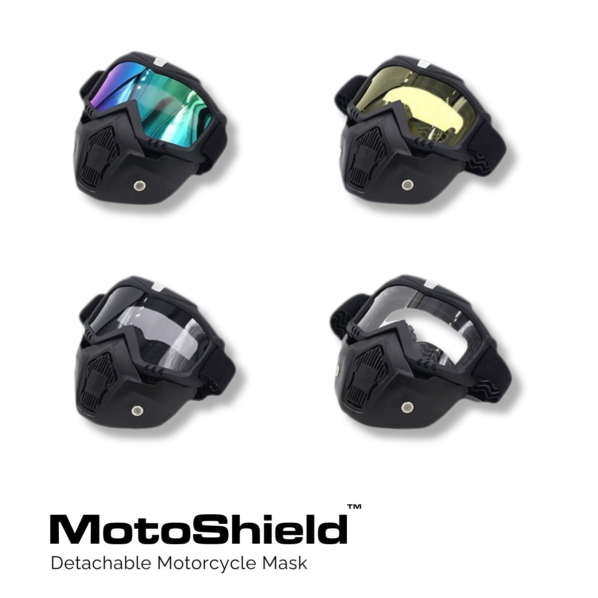 MotoShield™ Detachable Motorcycle Mask