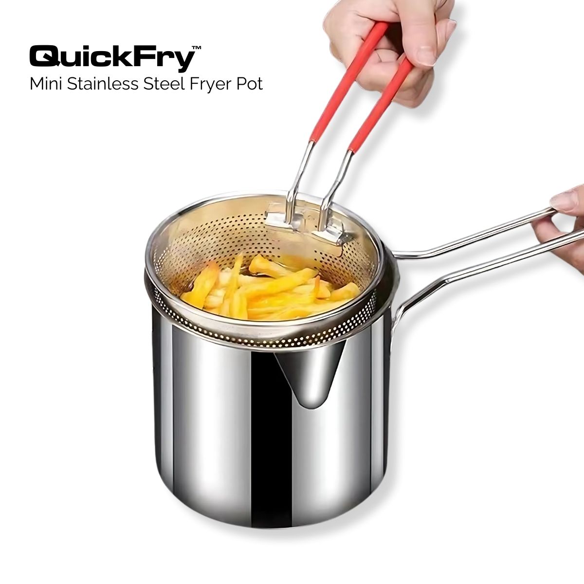 QuickFry™ Mini Stainless Steel Fryer Pot