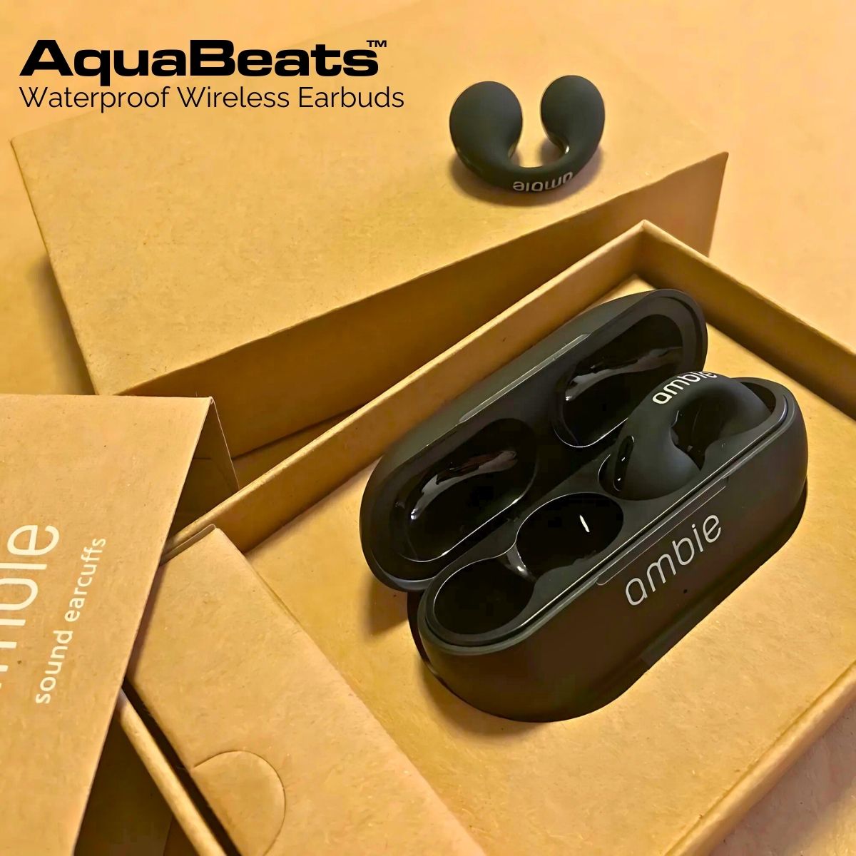 AquaBeats™ Ambie Waterproof Wireless Earbuds