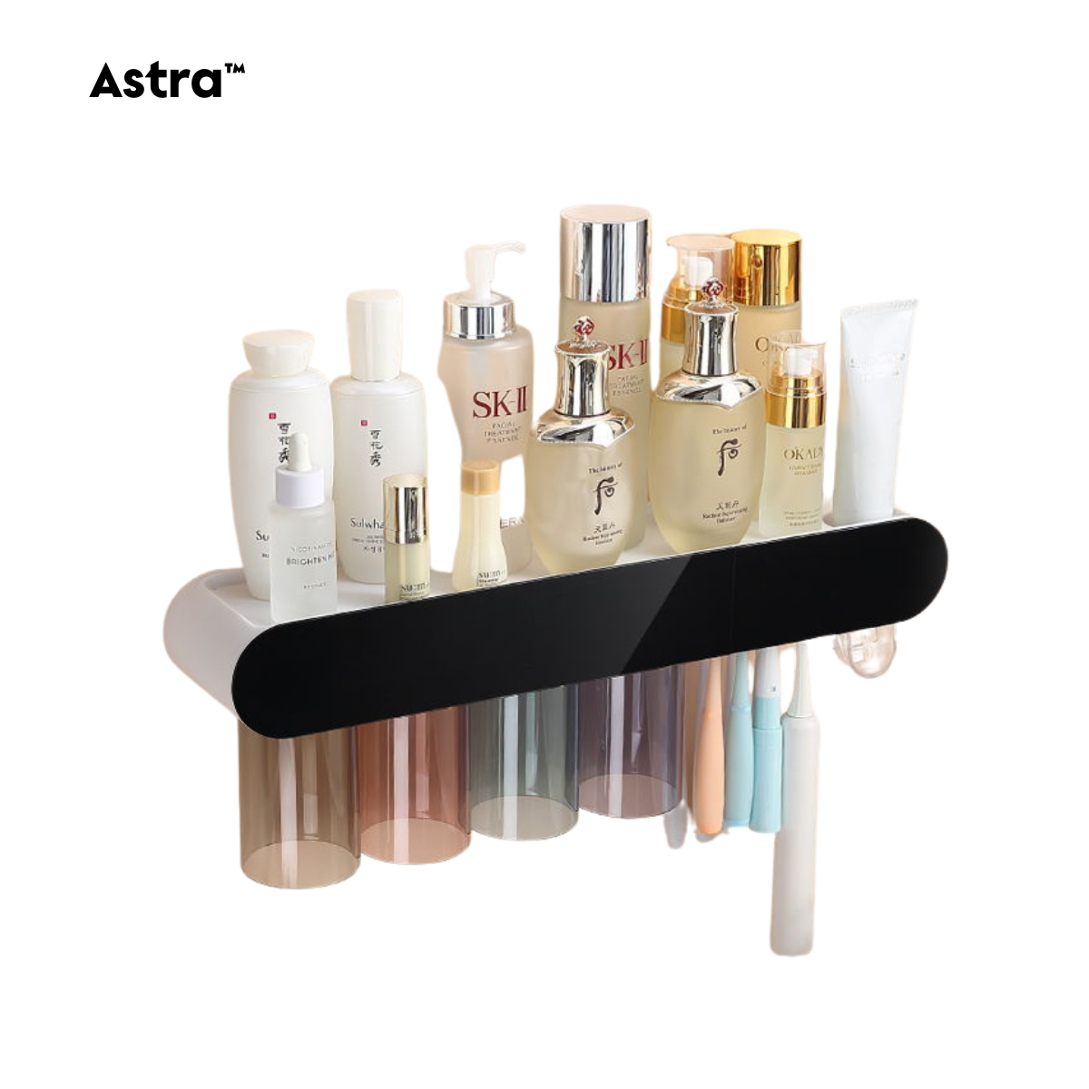MultiMount™ Smart Bathroom Organizer