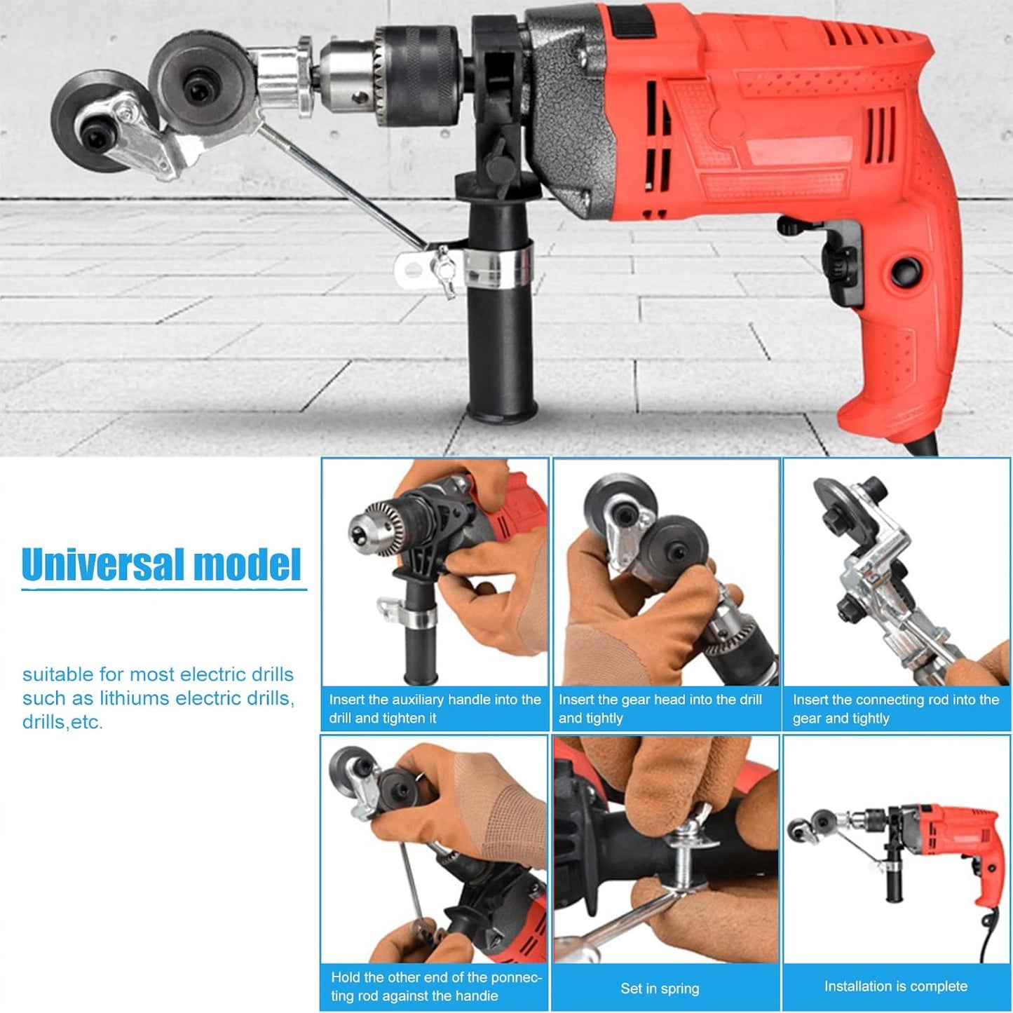 MetalMight™ Electric Drill Shear Attachment