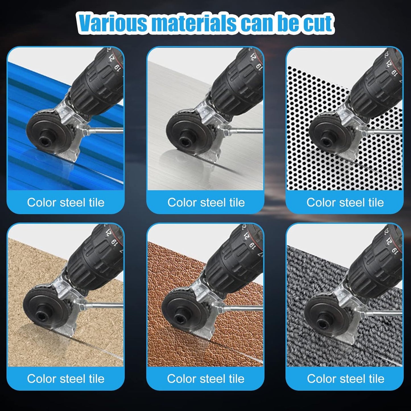 MetalMight™ Electric Drill Shear Attachment