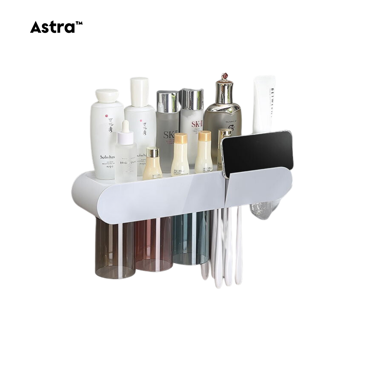 MultiMount™ Smart Bathroom Organizer