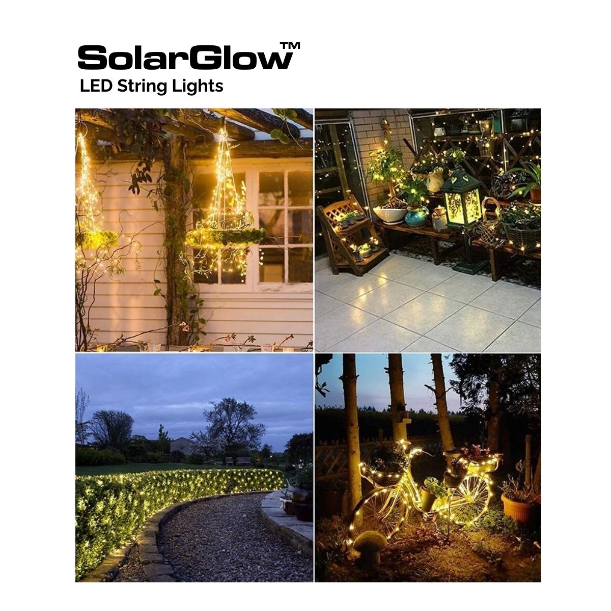SolarGlow™ LED String Lights