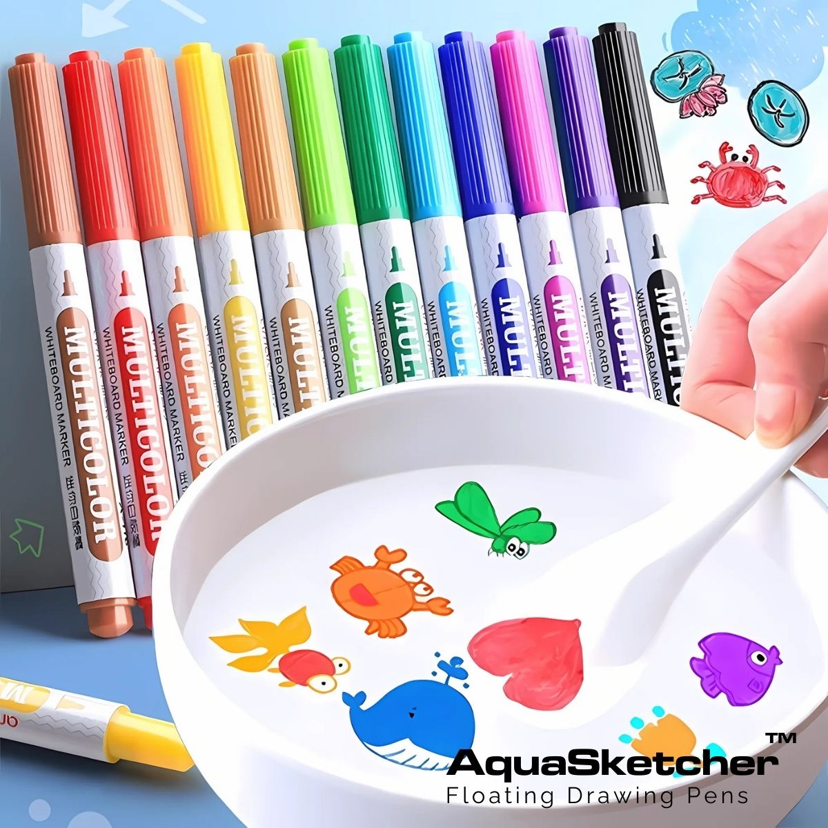AquaSketcher™ Floating Drawing Pens
