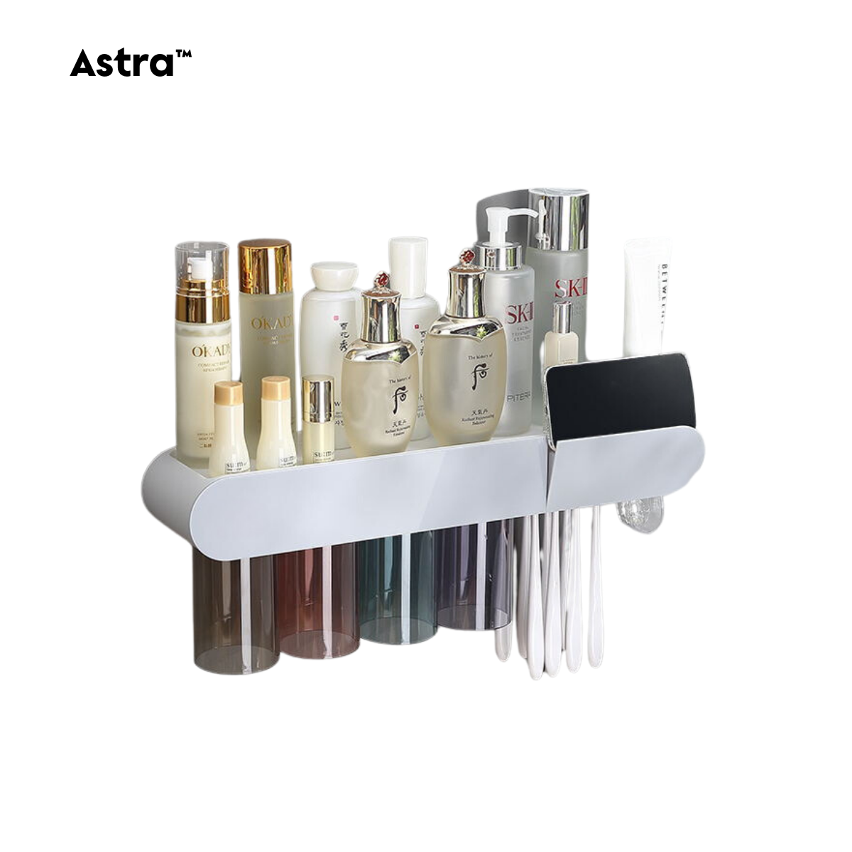 MultiMount™ Smart Bathroom Organizer
