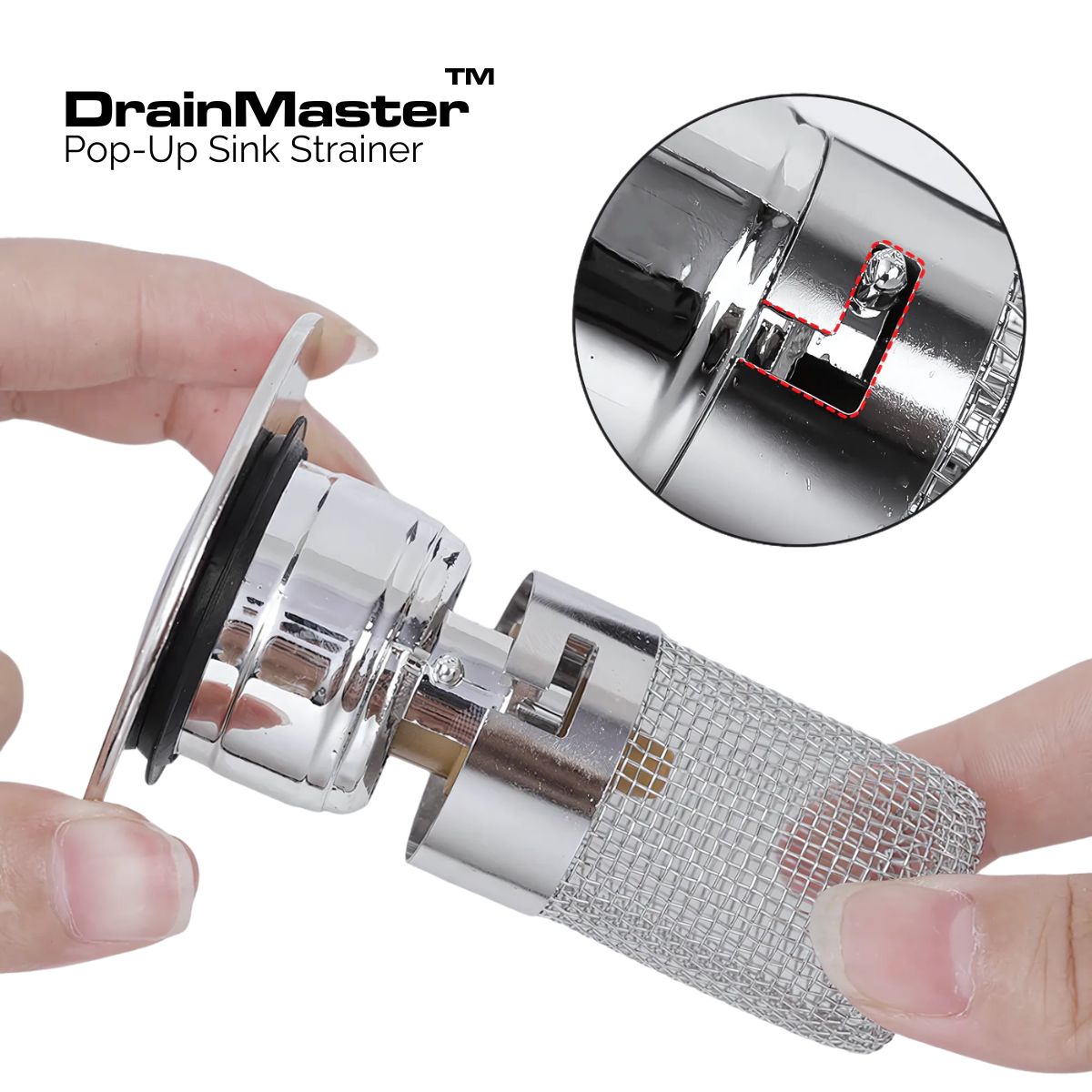 DrainMaster™ Pop-Up Sink Strainer