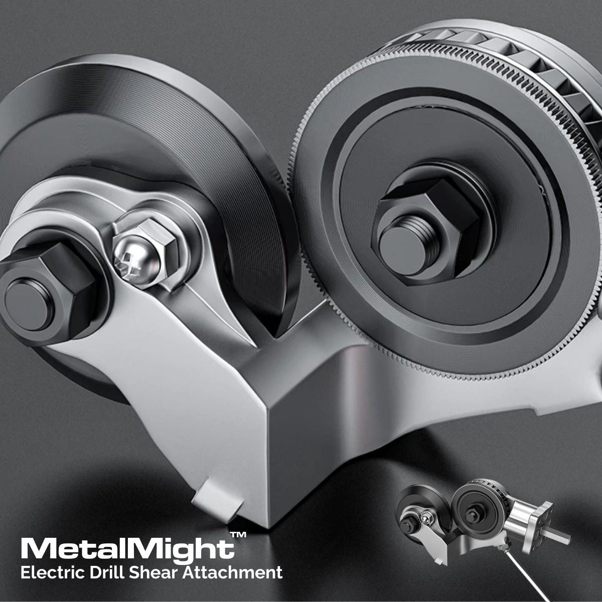 MetalMight™ Electric Drill Shear Attachment