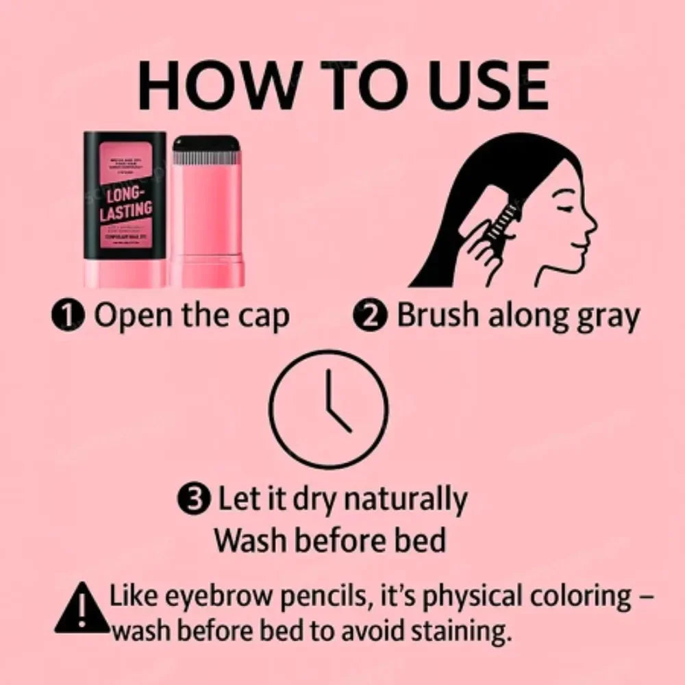 InstaBlack™ Hair Blackening Comb Stick