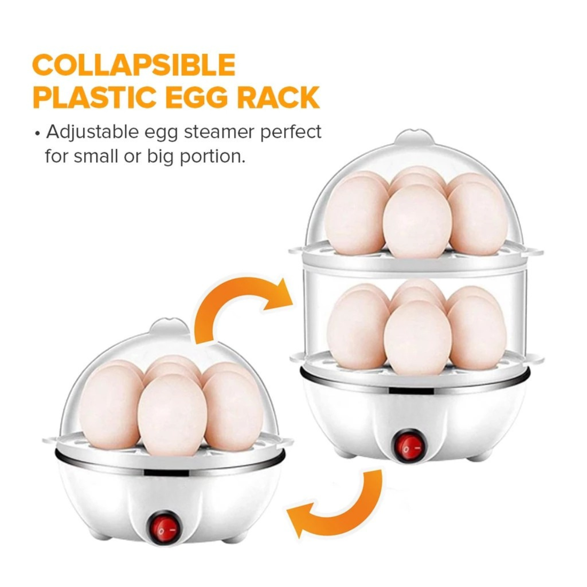 EggStack™ Double Layer Egg Steamer
