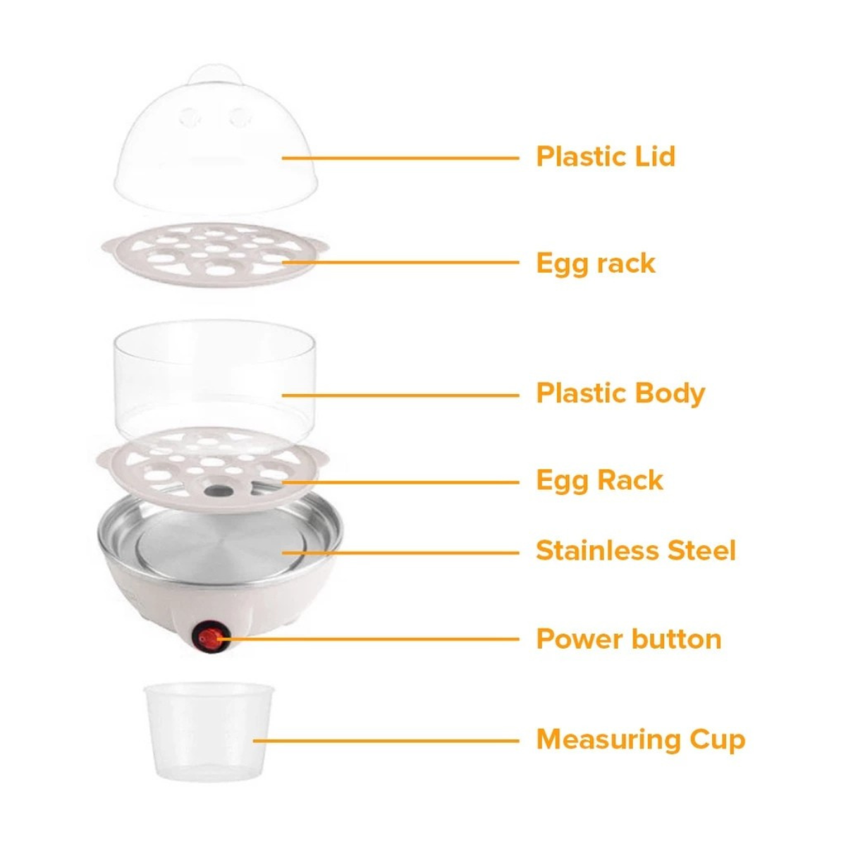 EggStack™ Double Layer Egg Steamer