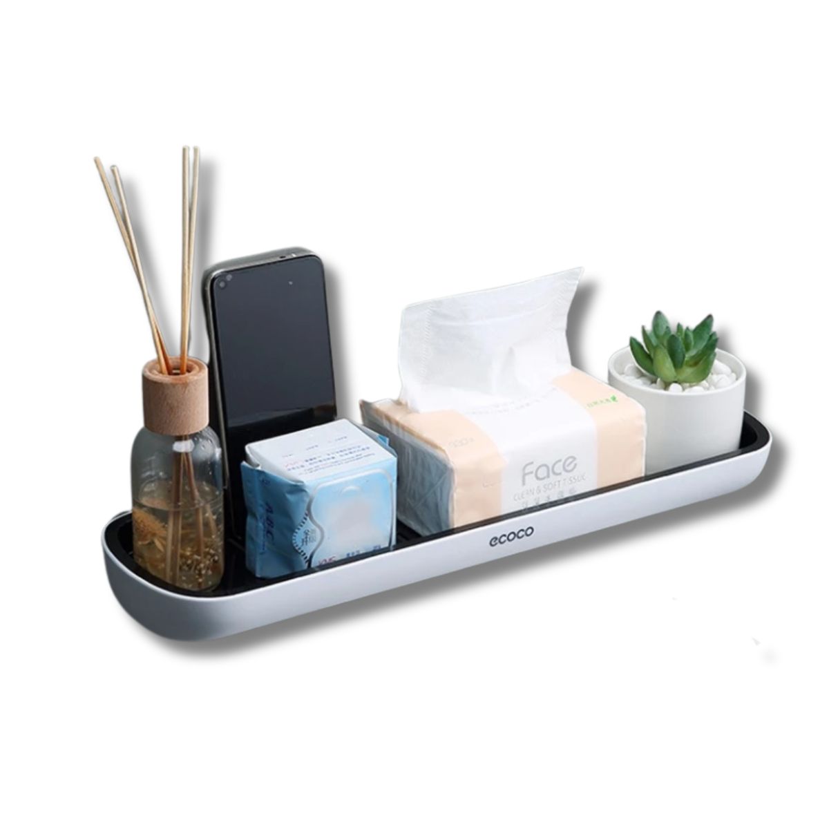 LooRack™ Wall-Mounted Bathroom Shelf