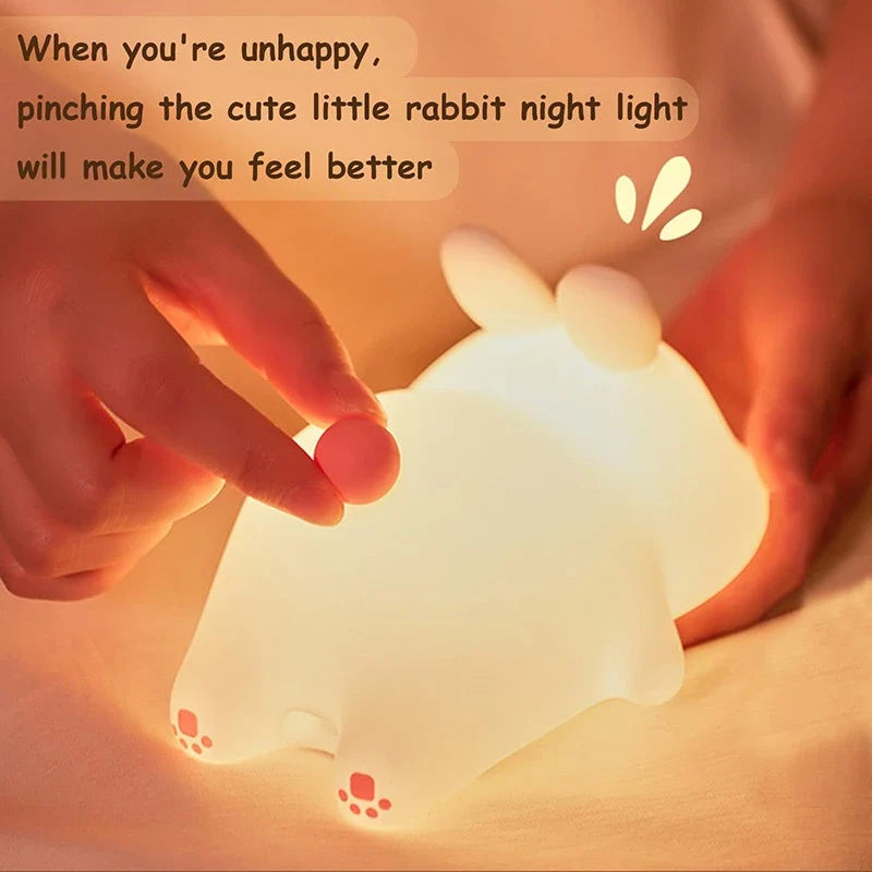 MiniGlow™ Silicone Bunny Lamp