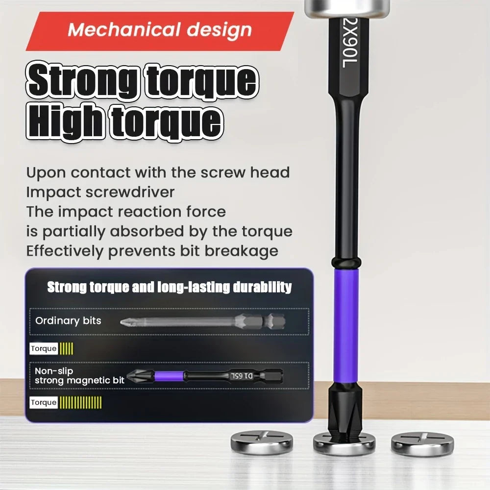 PowerMagBit™ Cross Impact Screwdriver Bit Set