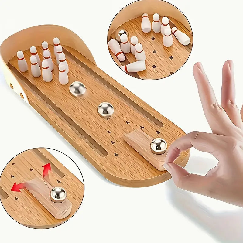 FunStrike™ Mini Wooden Bowling Toy