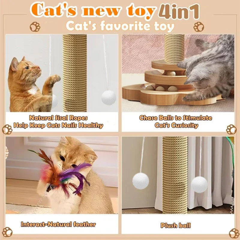 ScratchJoy™ Interactive Cat Scratching Post