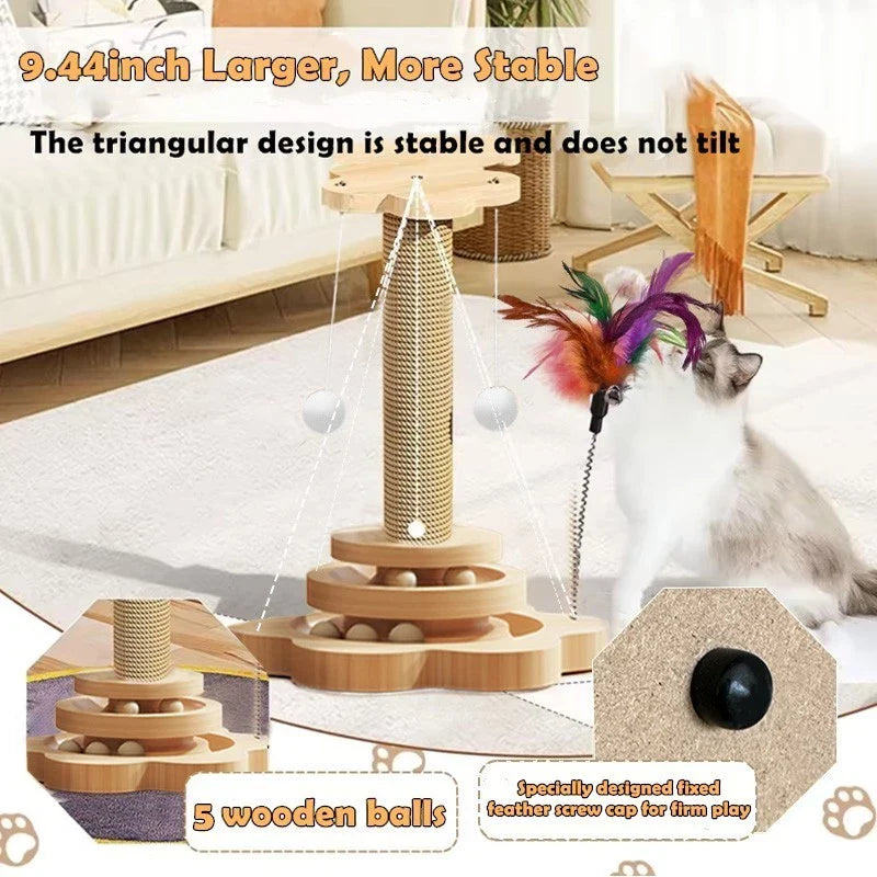 ScratchJoy™ Interactive Cat Scratching Post
