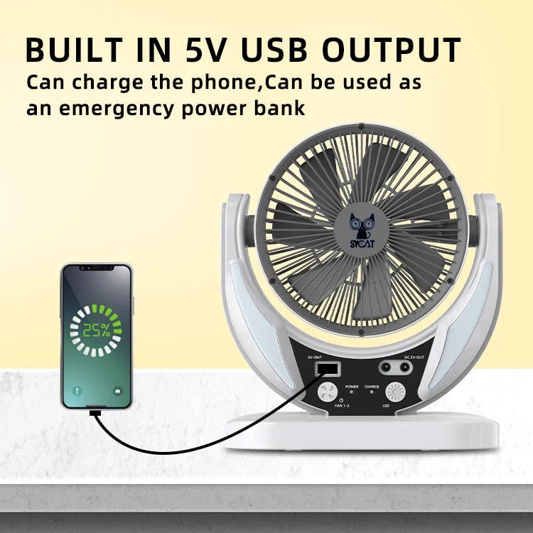 SolarBreeze™ Solar Fan with Light