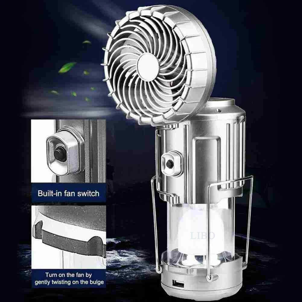 SunGlow™ 3-in-1 Solar Camping Light & Fan