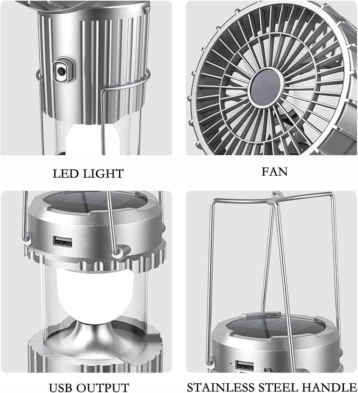SunGlow™ 3-in-1 Solar Camping Light & Fan