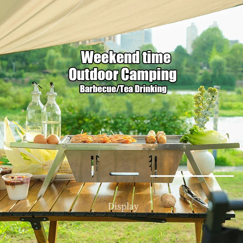 FlameFold™ Portable BBQ Grill