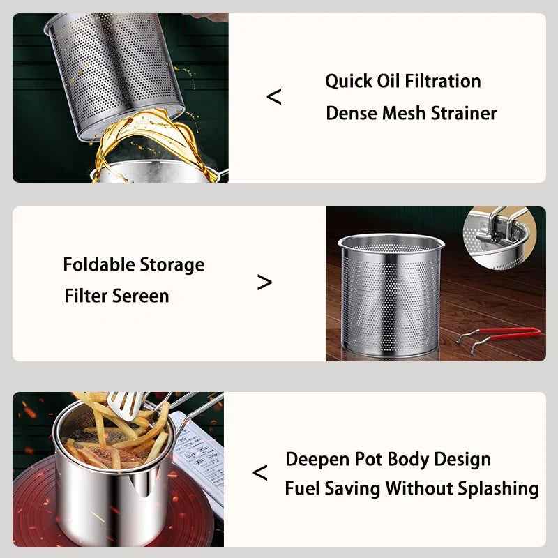 QuickFry™ Mini Stainless Steel Fryer Pot