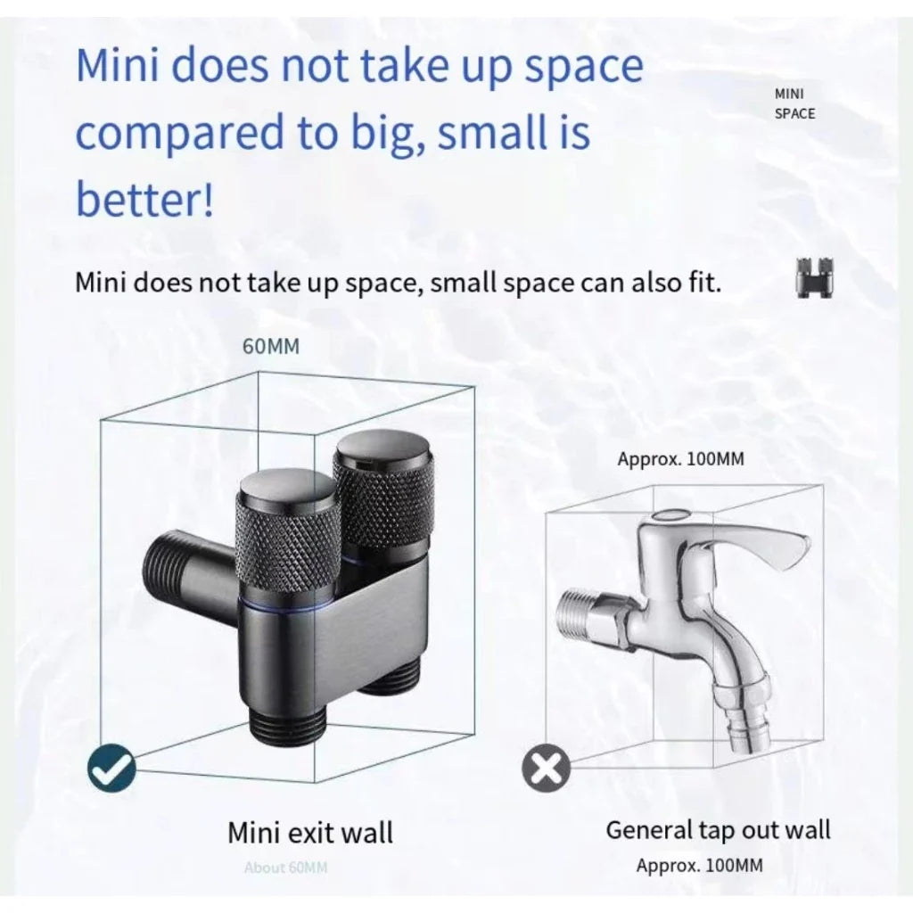 DualFlow™ Two-Way Faucet Angle Valve
