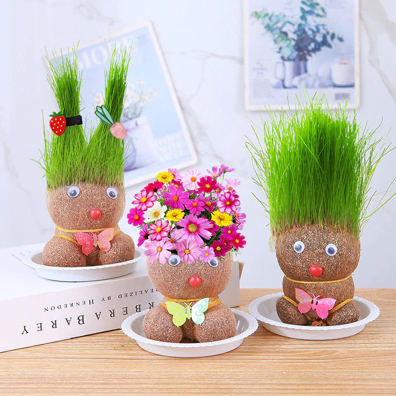 GrowMates™ Grass Head Doll