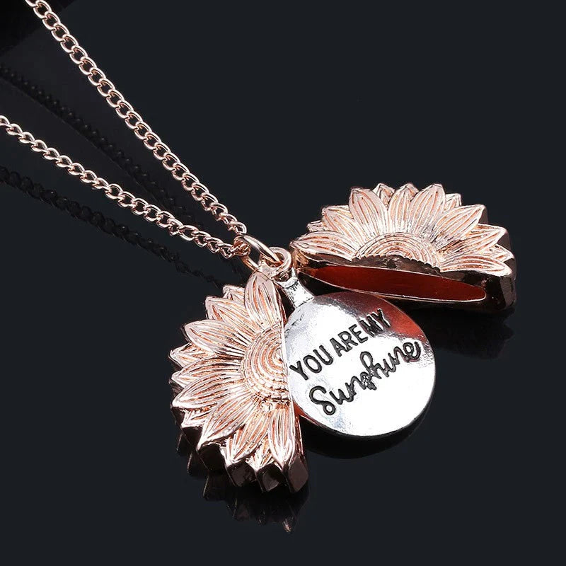 SunBloom™ Secret Message Sunflower Necklace