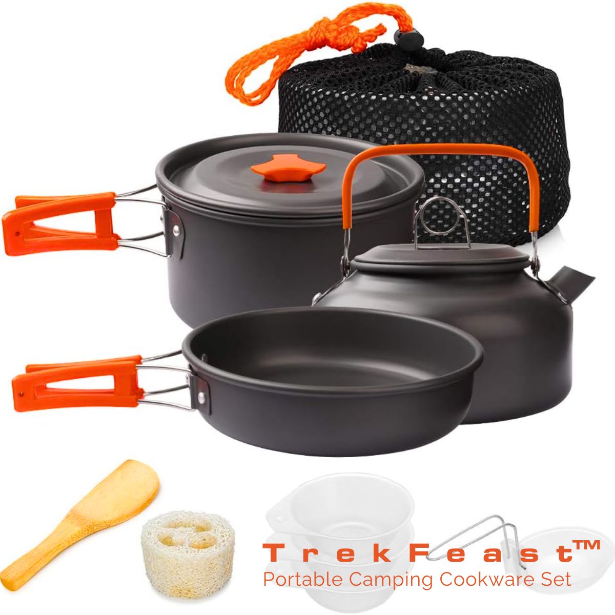 TrekFeast™ Portable Camping Cookware Set