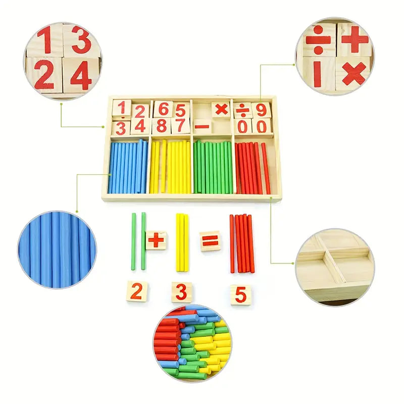 SmartCount™ Montessori Counting Sticks