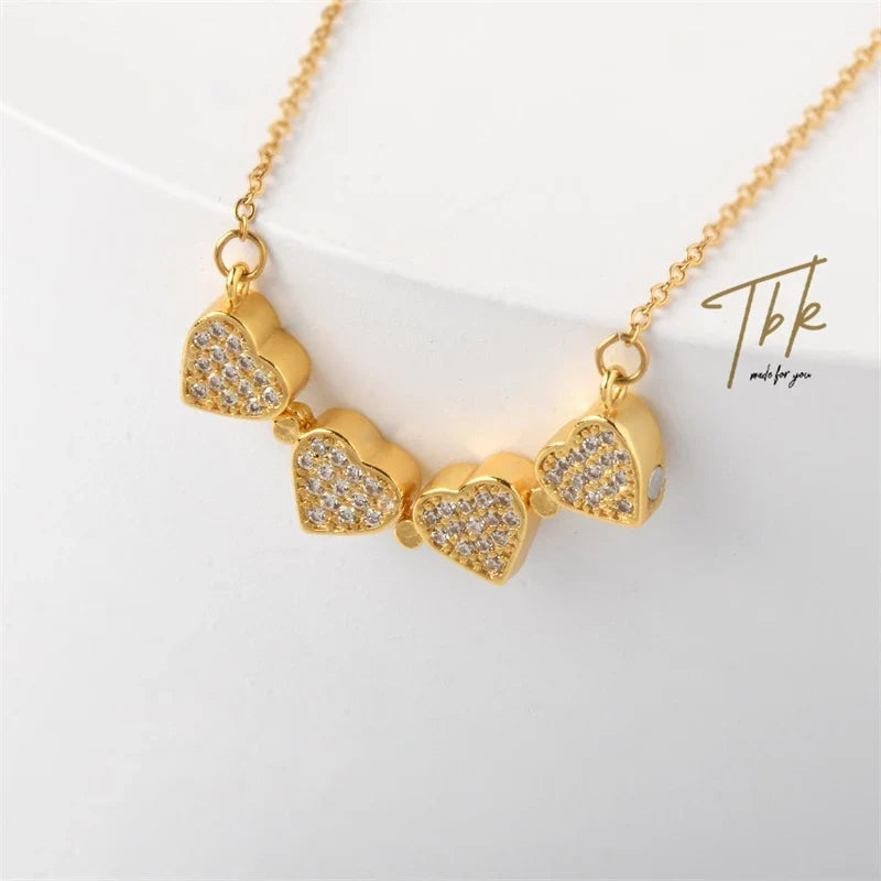 EternaLuxe™ Heart Clover Necklace