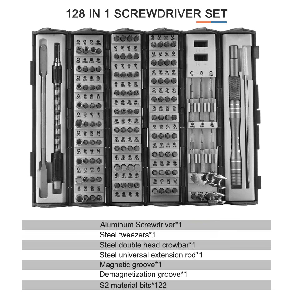 FixCore™ 128pcs Screwdriver Set