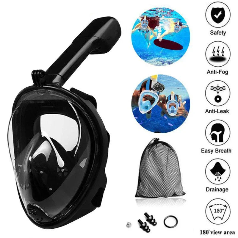 DiveEase™ Full-Face Snorkel Mask