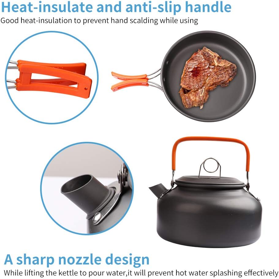 TrekFeast™ Portable Camping Cookware Set