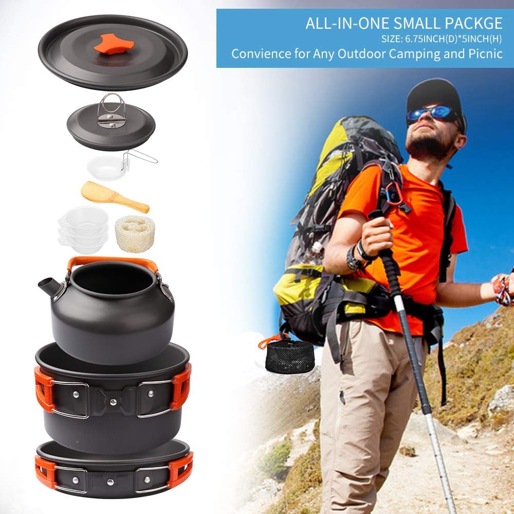 TrekFeast™ Portable Camping Cookware Set