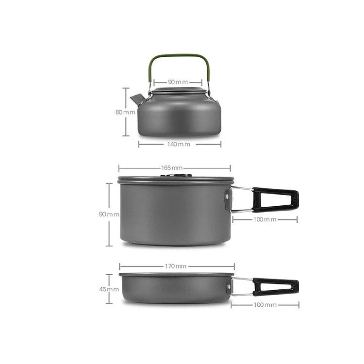 TrekFeast™ Portable Camping Cookware Set