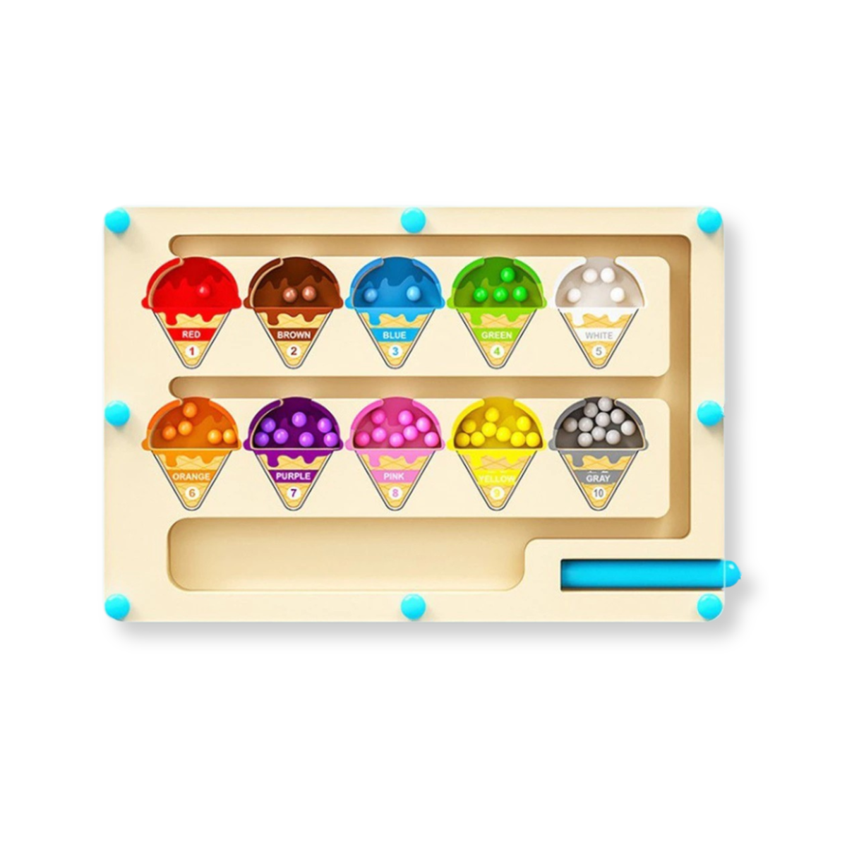 EduBeads™ Magnetic Color Sorting Board – Astra™