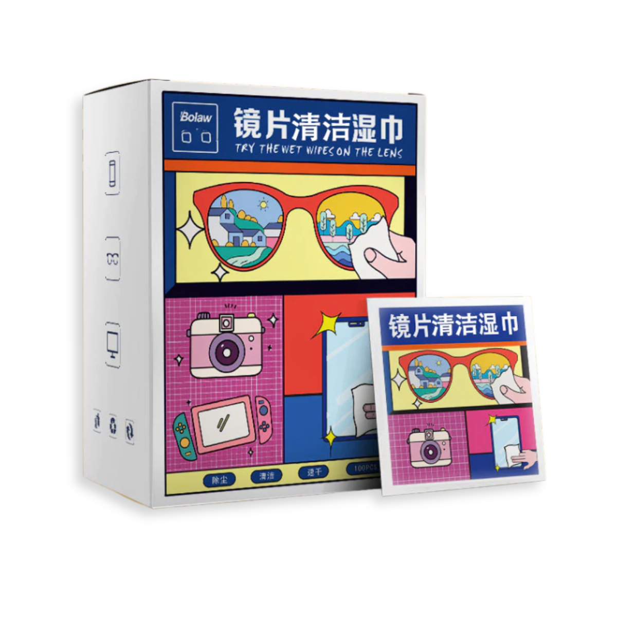 ClearVision™ Disposable Anti-Fog Cleaning Wipes