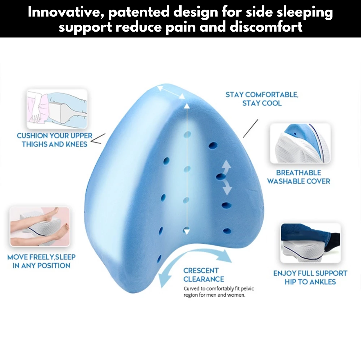 SleepEase™ Orthopedic Support Pillow
