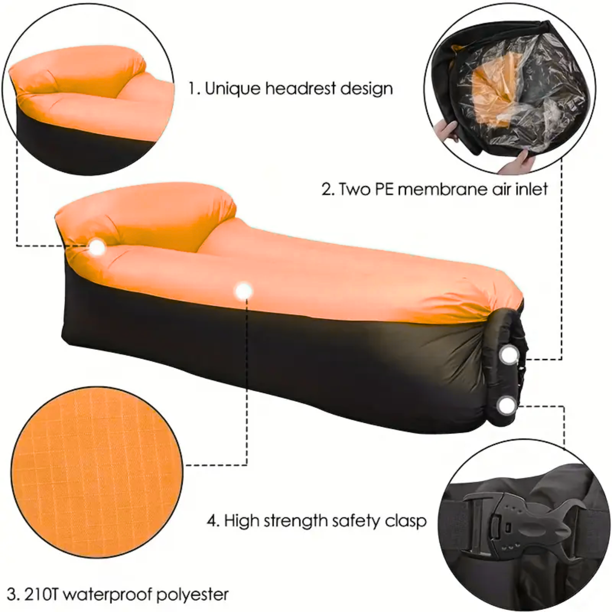ComfieNap™ Inflatable Banana Bed
