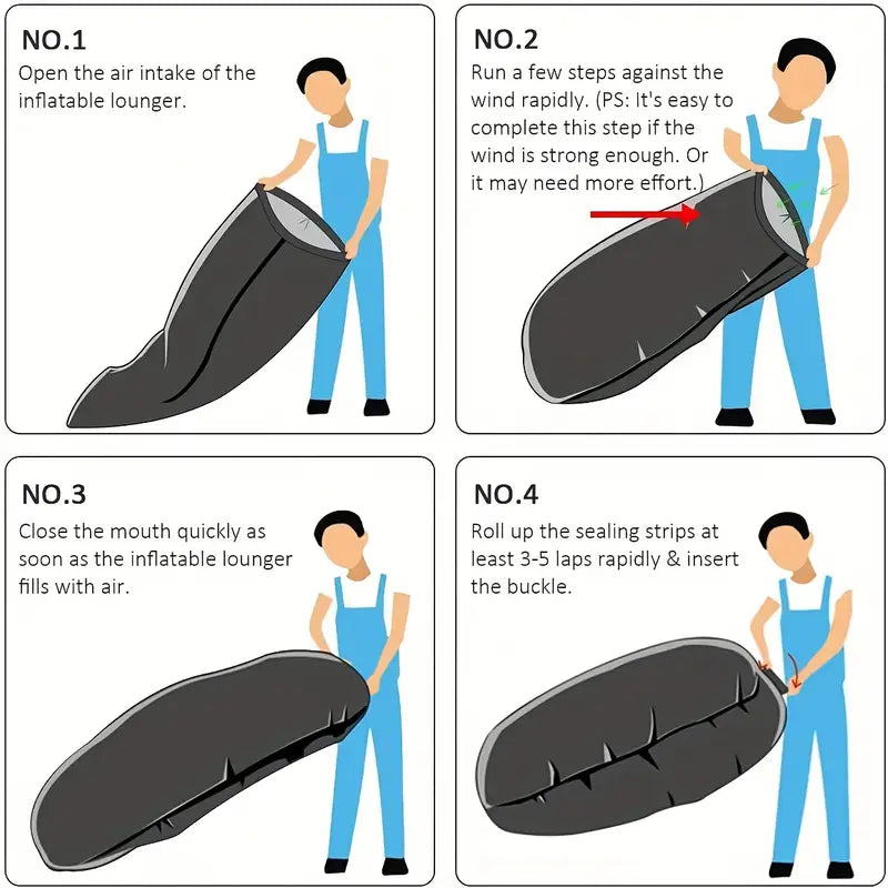 ComfieNap™ Inflatable Banana Bed