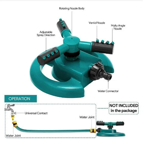 LawnTwister™ Automatic Garden Sprinkler