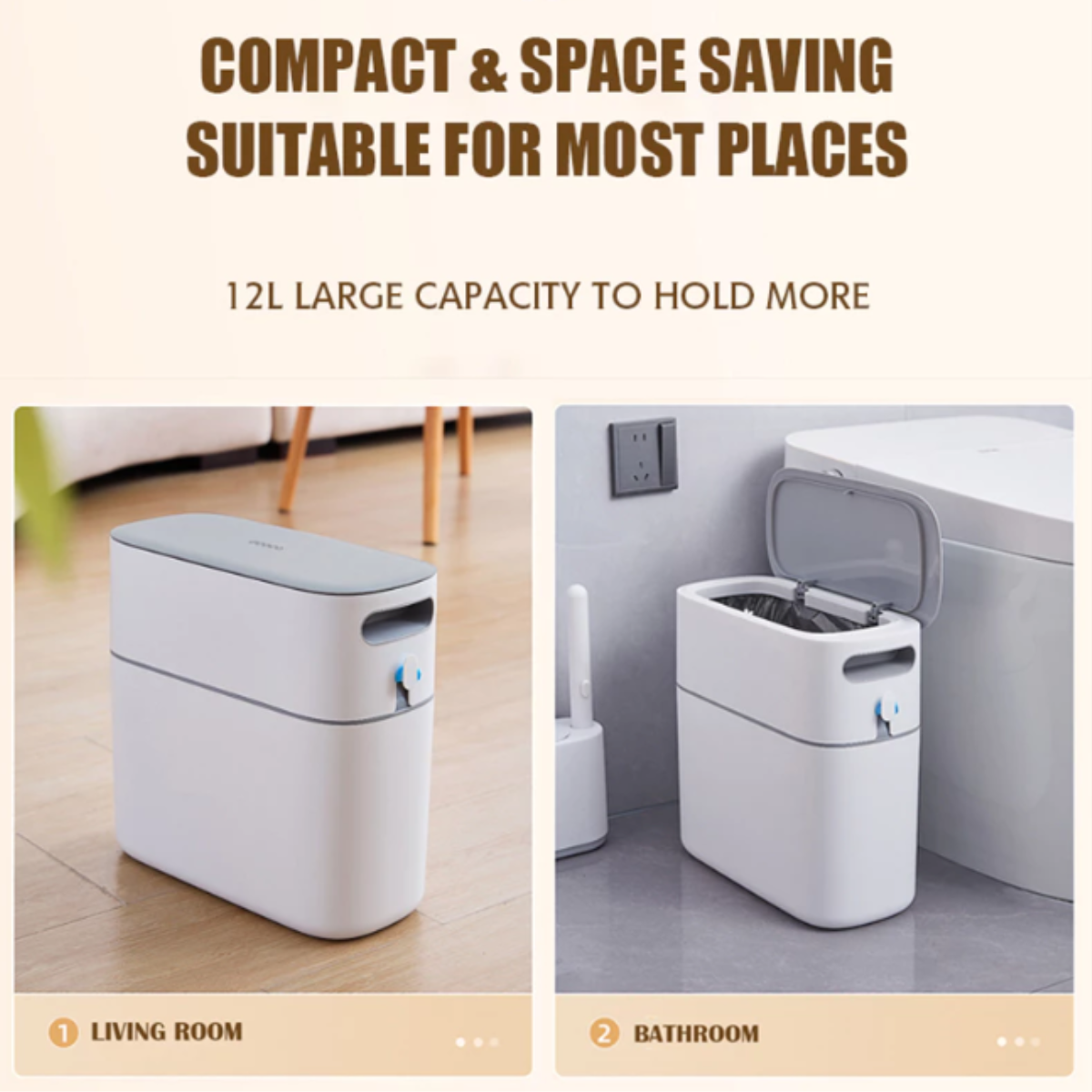 SlimBin™ Slim Waste Bin