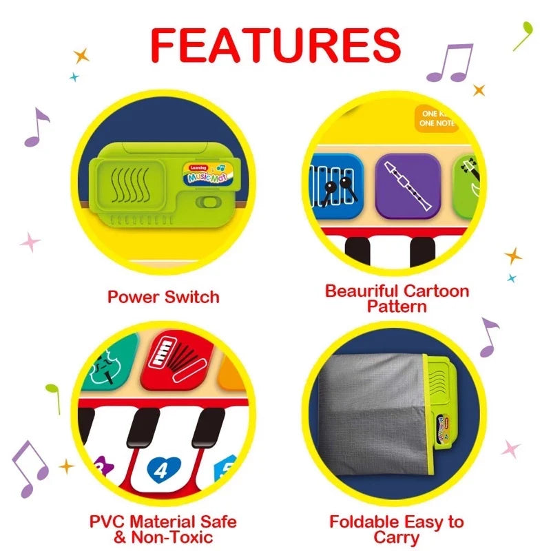 RhythmRug™ Piano Music Mat