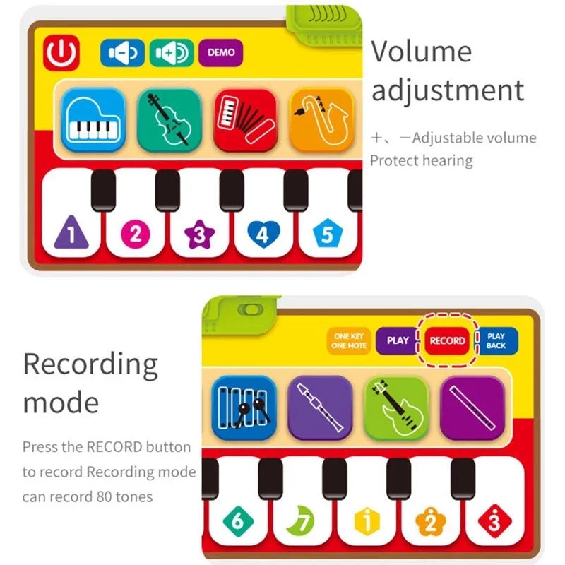 RhythmRug™ Piano Music Mat