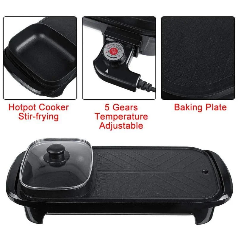 SoupGrill™ Electric BBQ Grill with Hotpot