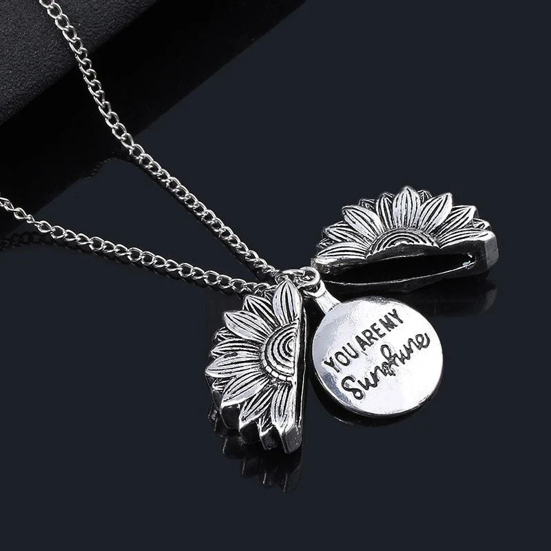 SunBloom™ Secret Message Sunflower Necklace